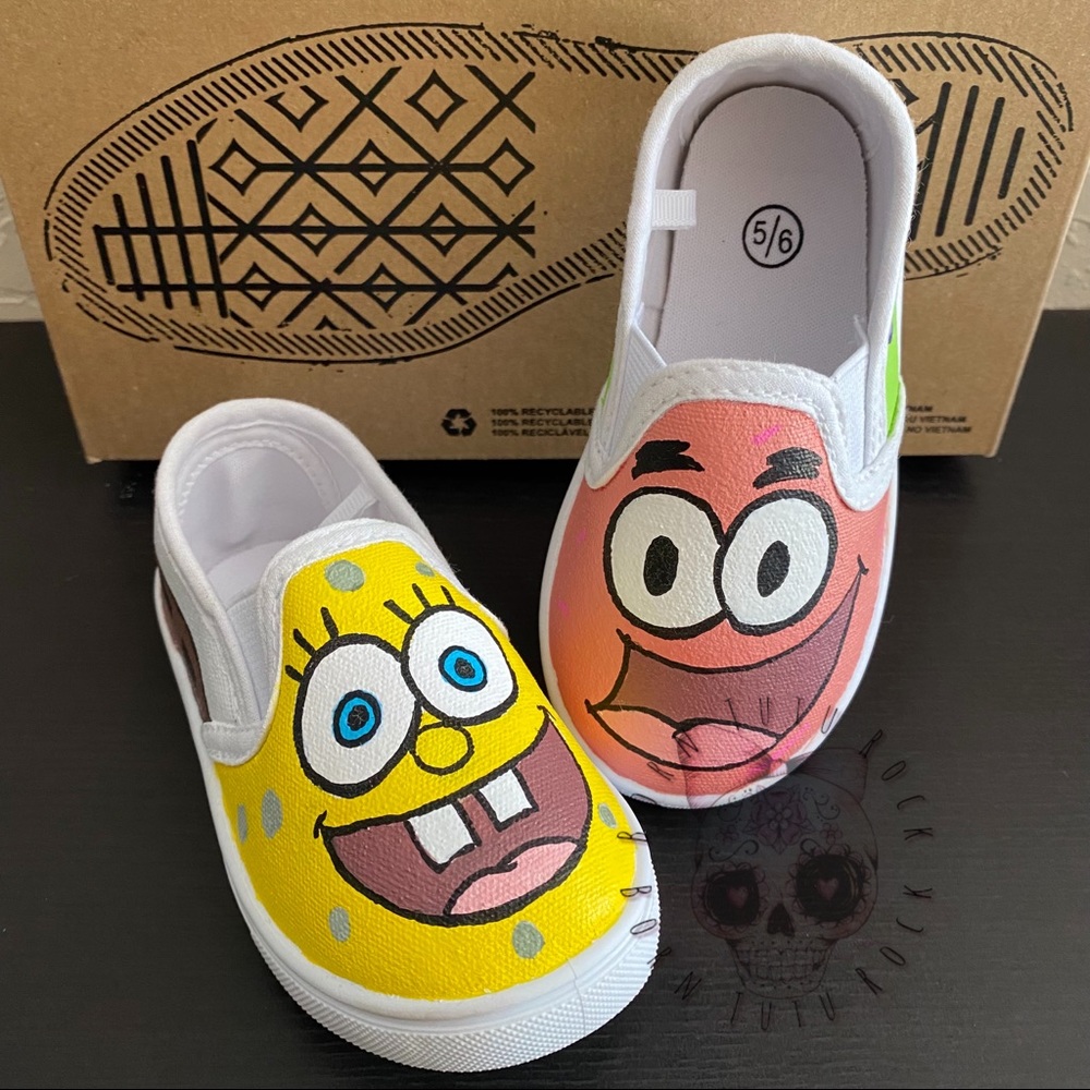 Custom SpongeBob Shoes Toddlers 5/6